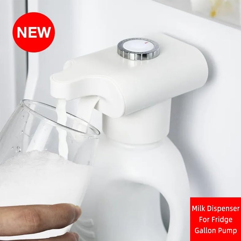 DM Automatic Drink Dispenser, Milk Dispenserfor Fridge Gallon, USB Rechargeable Food-Grade Touchless Beverage Dispenser-Electric Beer Tap with Date Recorder, Micro-Switch Sealing Cover, Cleaning Brush - Image 4